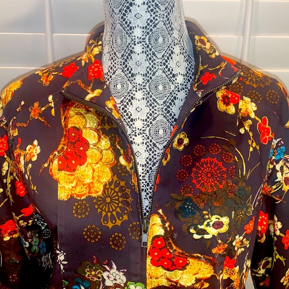 Chico's bohemian inspired Jacket with vibrates floral print. - Picture 1 of 8